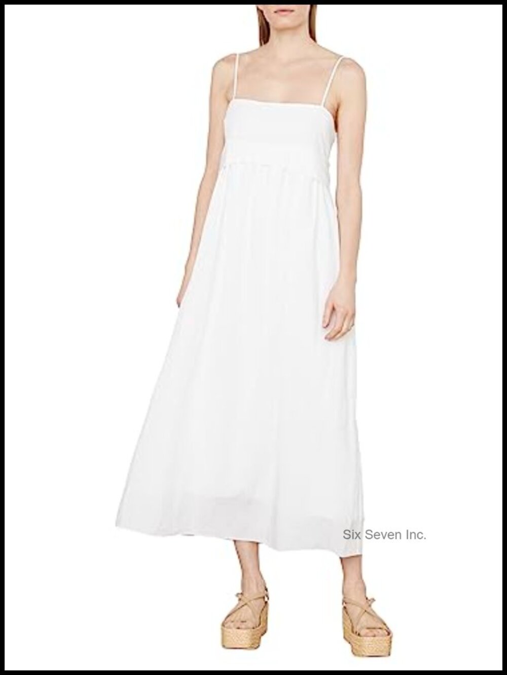 Vince Ruched Panelled Dress Polyester A-line Pull On